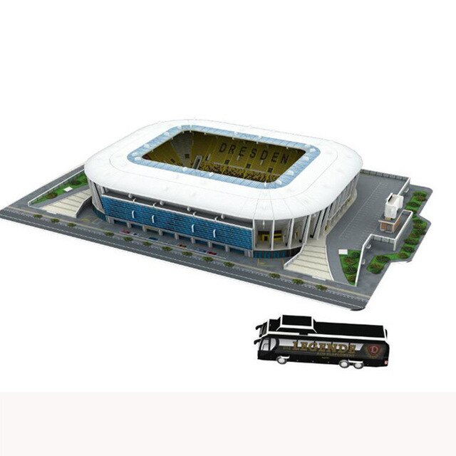 3D Puzzle toys World famous football stadium 16 styles models Camp Nou, Bernabeu,Old Trafford etc. kids diy papercraft models: 178