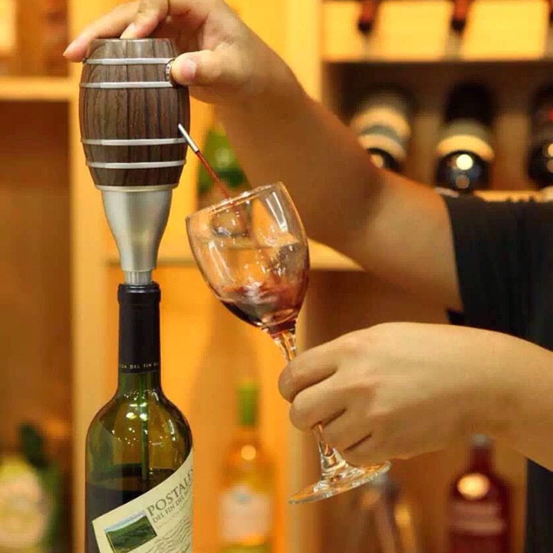Barrel Shaped Wine Pourers Decanter Electric Cider Pump Aerator Pourer Wine Juice Bottle Drinks for parties