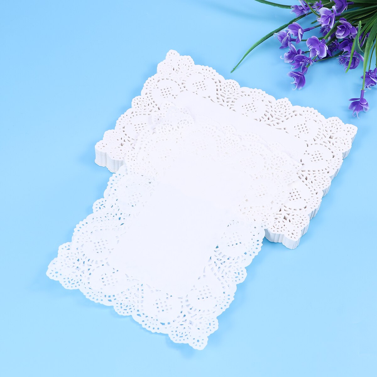 140pcs Disposable Oil-absorbing White Lace Paper Doilies Cake Box Liner Packaging Paper Pad