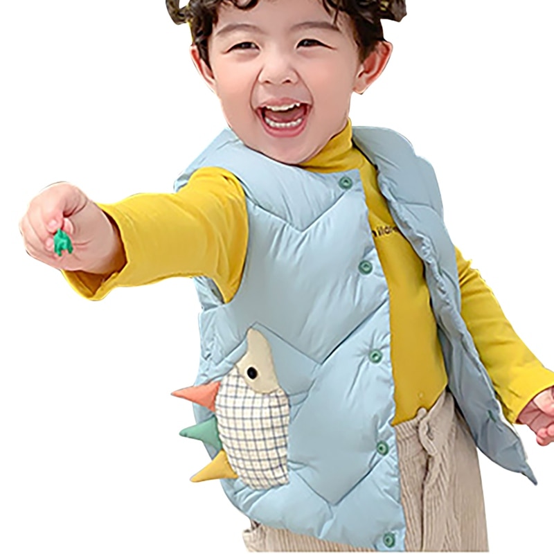 Enfants gilet à capuche manteau enfants dessin animé impression veste hiver bébé garçons fille vêtements d'extérieur chauds tenues vêtements d'extérieur