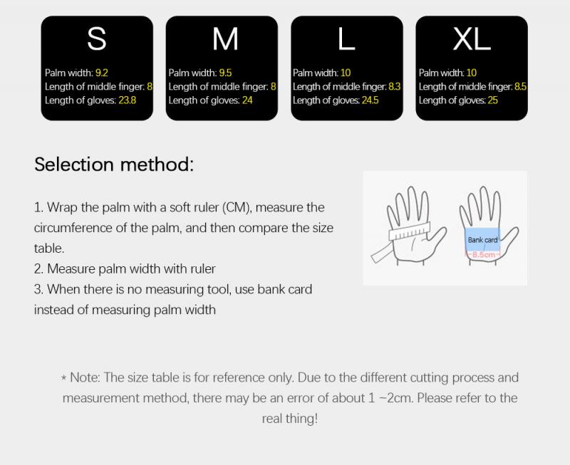 Kyncilor gants de cyclisme écran tactile vtt gants de vélo en plein air coupe-vent doigt complet gants d'hiver mitaines pour hommes femmes
