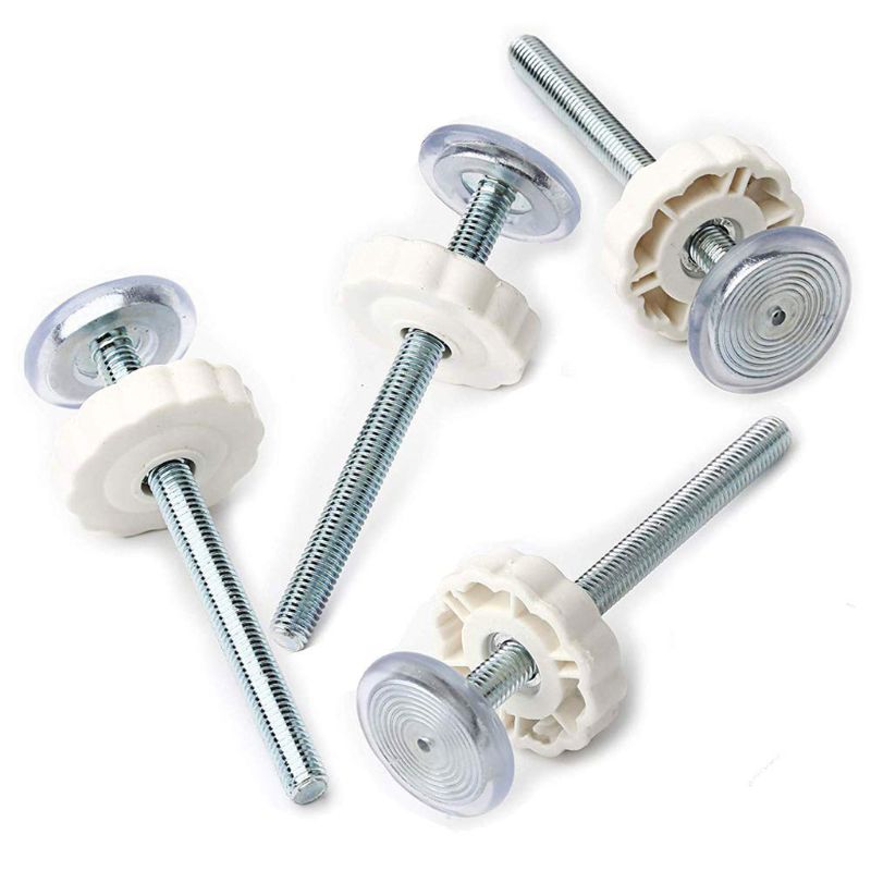Tornillos de presión para puerta de bebé, varillas de husillo roscado, caminar a través de puertas, M10, 4 Uds.