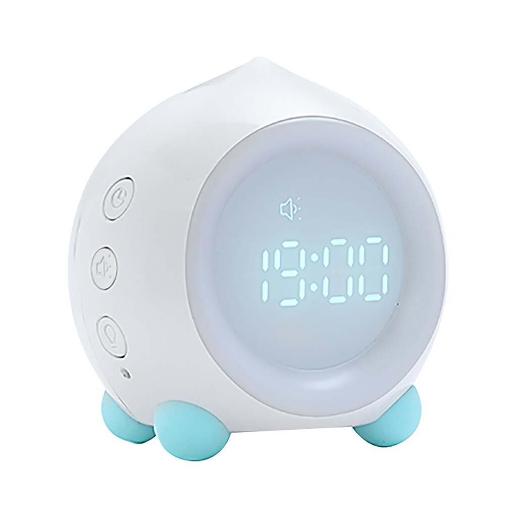 Smart App Bluetooth Speaker Mini Multi-function Led Digital Clock Sleep Light Home Bedroom Clock Electronic Desktop Clocks: WH