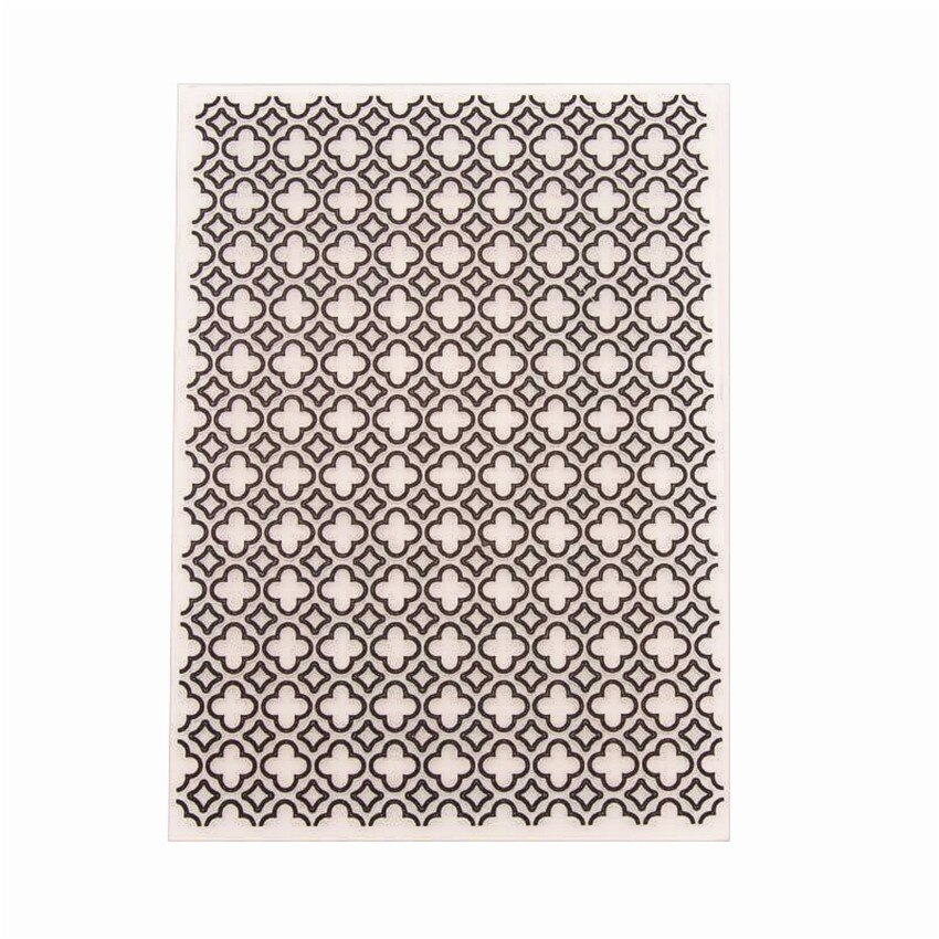 12.7x17.8cm Flowers hole Embossing folders Plastic bump Scrapbooking DIY Template Fondant indentation Cake Photo Album Card Make
