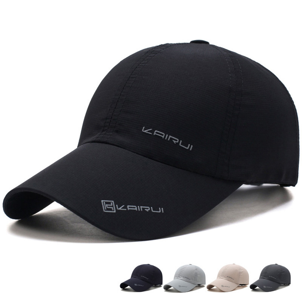 Vrouwen Mannen Hoed Gebogen Zonneklep Licht Boord Effen Kleur Baseball Cap Mannen Cap Outdoor Zonnehoed Verstelbare Sport Caps in Zomer