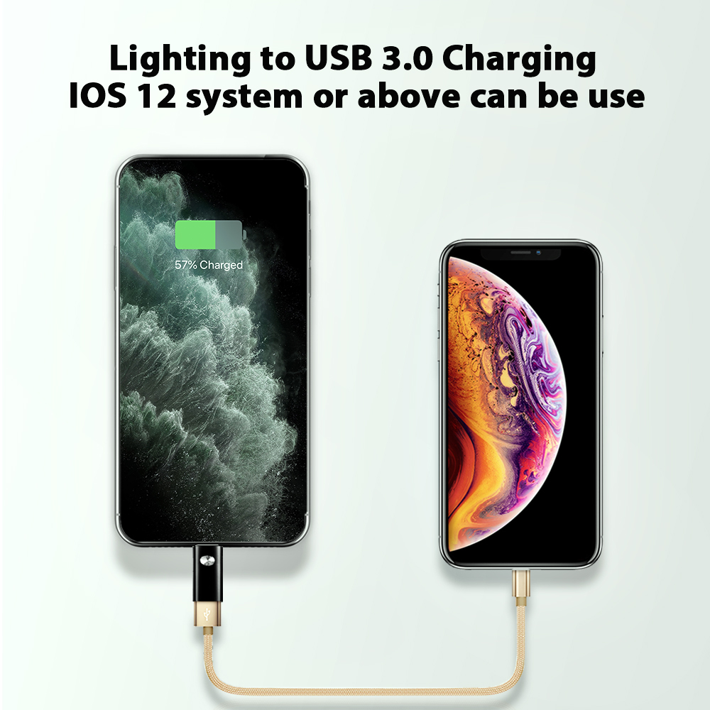 Nohon Usb 3.0 Verlichting Otg Adapter Voor Iphone 11 Pro Max 7 8 X Data Sync Muis Toetsenbord Usb U disk Flash Voor Ios 12 13 Converter