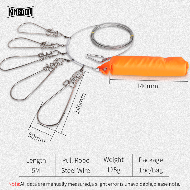 Kingdom Fishing Ropes 5m Fishing Lock Buckle Stain... – Vicedeal