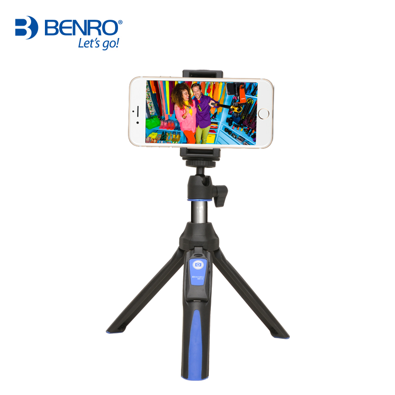 Benro MK10 Desktop 4 in 1 Erweiterbar Selfie Stick Live Halter Bluetooth Fernbedienung Für IPhone GoPro Huiwei MI Telefon: Blue MK10