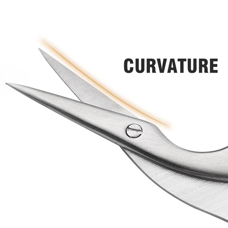 Tijeras de manicura para cutículas de uñas, herramientas de maquillaje, costura a medida, cuidado de cejas, nariz, Barba, Accesorios de belleza para la salud, 1 ud.