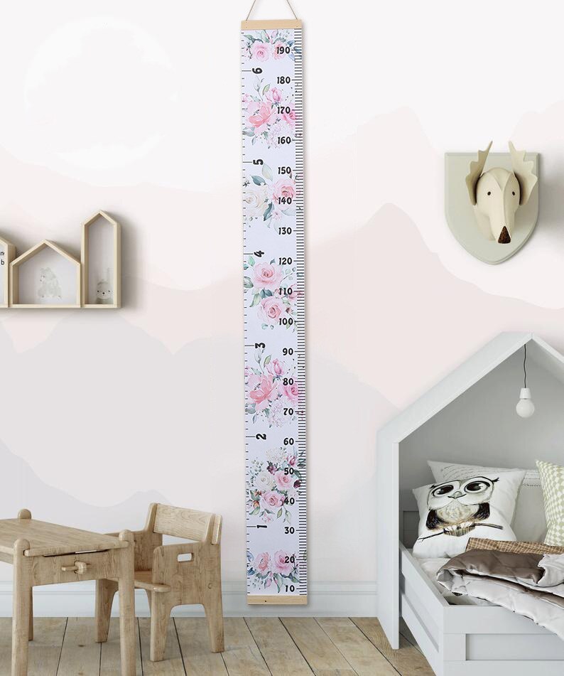 Baby Grand Ruler Wooden Wall Hanging Baby Height Measure Ruler Hang... – Grandado