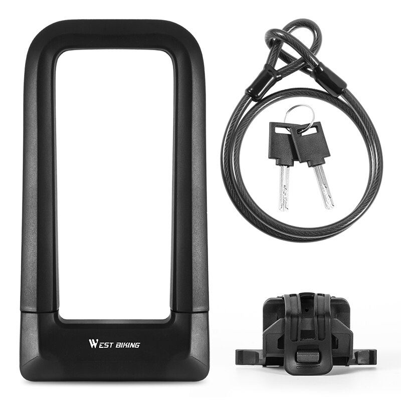 Bicycle U Lock Anti-theft Steel Safety Motorcycle Scooter Cycling Lock MTB Road Bike Wheel Lock 2 Keys Bike Lock Heavy Duty: 060 Advanced Set