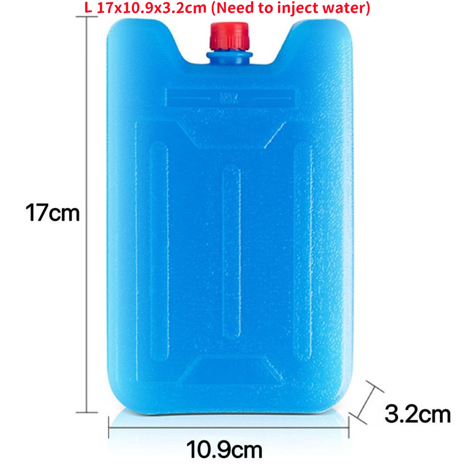1 Stuk Ijs Pack Herbruikbare Gel Koude Vriezer Doos Water Injectie Kristallen Doos Voor Lunchboxen Picknick Reizen Vers Voedsel Cake Opslag: Marineblauw