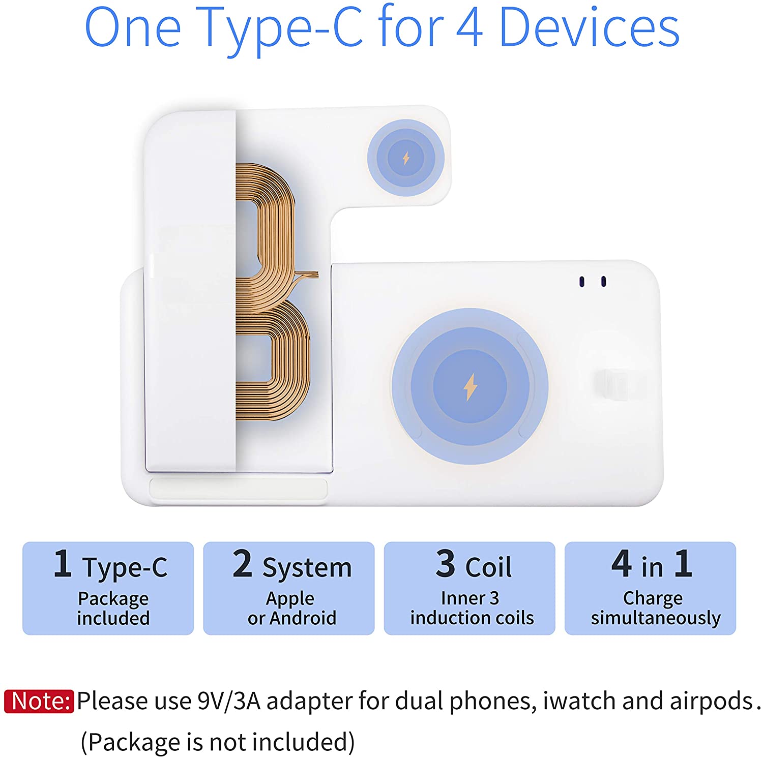 4 em 1 estação doca de carregamento sem fio para apple watch 5 4 3 iphone x xs xr 11 pro 8 airpods pro 15 w qi carregador rápido suporte