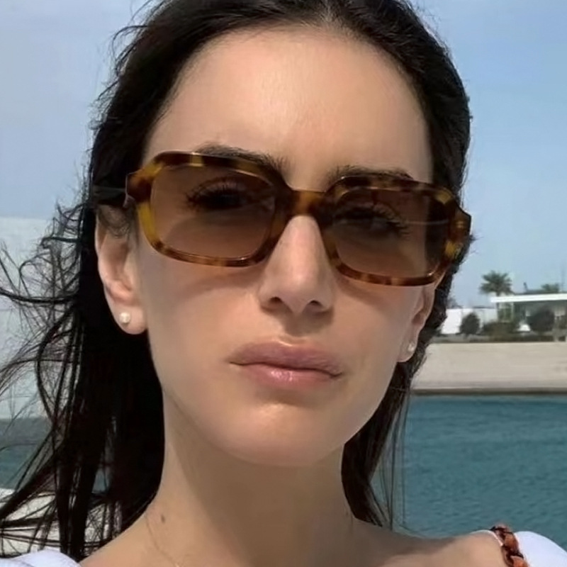 Vwktuun Jahrgang damen-sonnenbrille, kleines quadratisches modell,  uv400 farbenfrohe Straße-sonnenbrillen für damen