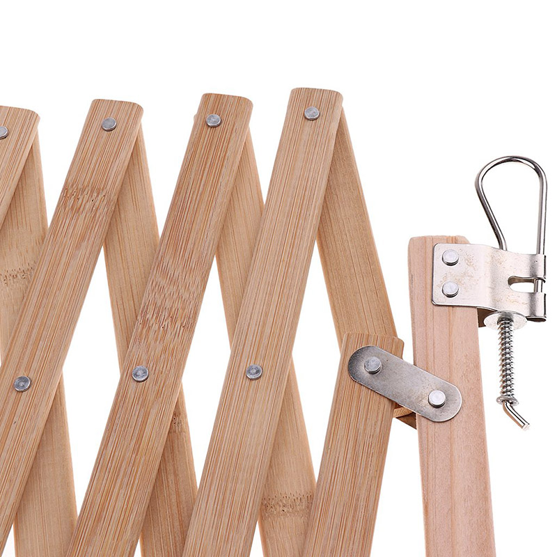 Stair Gate Dog Guard Pet Portable Indoor Wood Barrier Protectors Home Doorway Room JS21