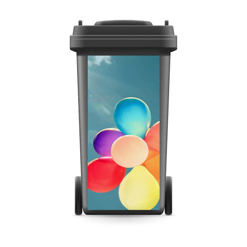 Modernt festivalklister avtagbart vattentätt klistermärke dekaler soptunna klistermärke väggdekaler 120 liter 240 liter: 3 / 37 x 82cm( för 240 liter)