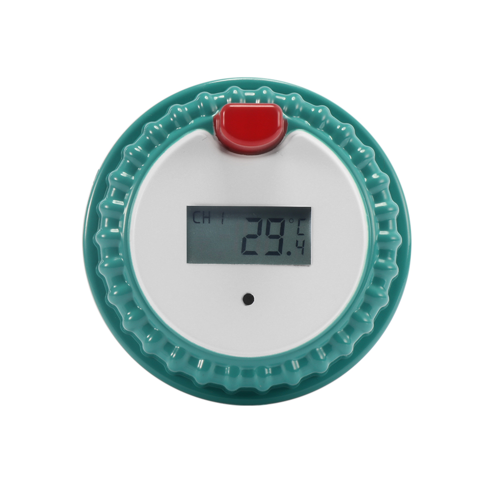 Solar Powered Wireless Pool Thermometer Swim SPA Pond Tub Waterproof Digital LCD Backlit Floating Temperature Transmitter Meter