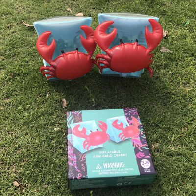 Zwemhulpmiddelen voor kinderen, ringetjes, flamingo, krab, mouw, dier, schattig, lief, armring, zwembadaccessoires, leermiddelen voor volwassenen: Bordeauxrood