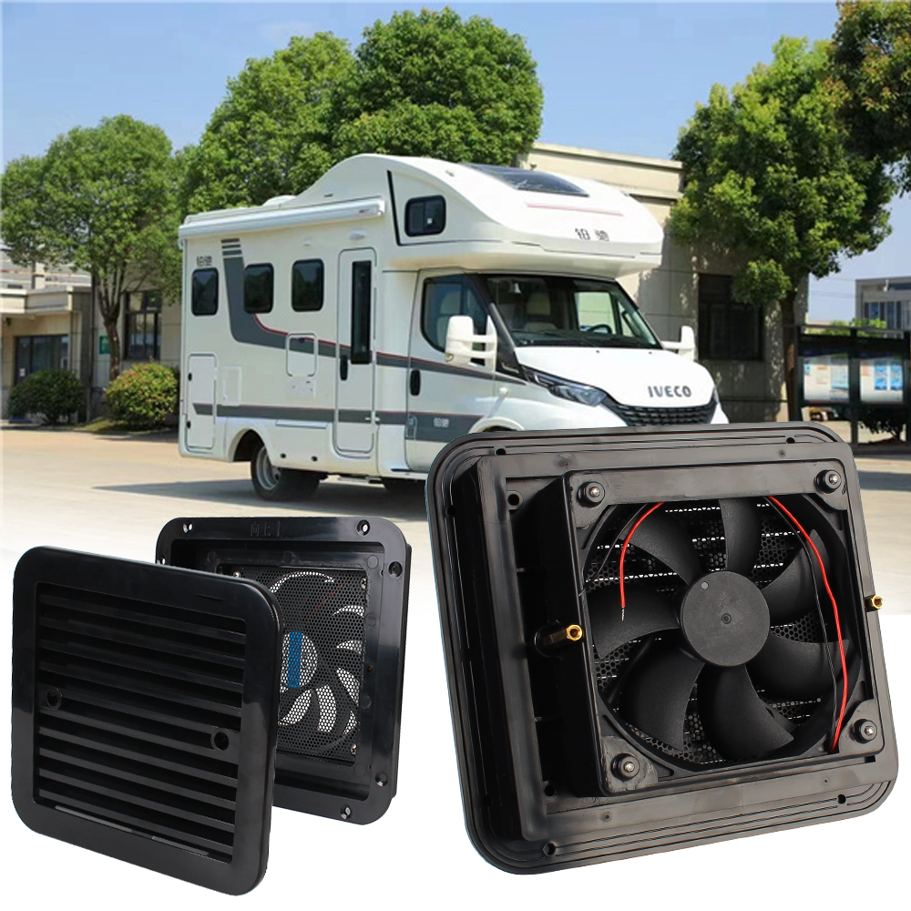 Ventiladores para caravana RV de 12V, ventilación de aire para nevera, escape lateral, viento fuerte, Camper, coche, accesorios para automóviles, piezas de barcos marinos