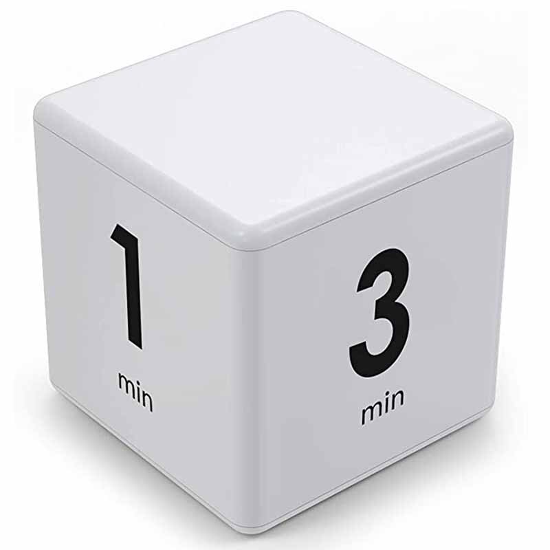 Cube Gravity Flip And Volume Adjustable Kitchen Timer For Kids And Adults Baking Cooking Alarm Clock: 1-3-5-10min