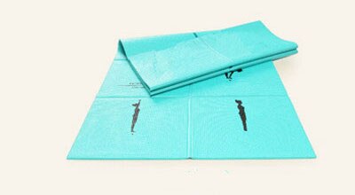 1730*610*6 millimetri pieghevole yoga mat con anti-slip tappeto per linea di posizionamento, adatto per i principianti ambiente ginnastica mat: Sky Blue 1