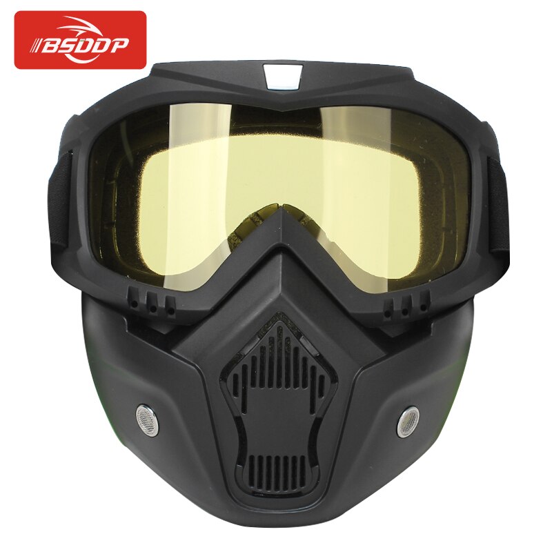 Motorfiets Half Helm Of Vintage Helm Modulaire Masker Afneembare Bril En Mond Filter Voor Hyosung Voor Triumph Voor Harley