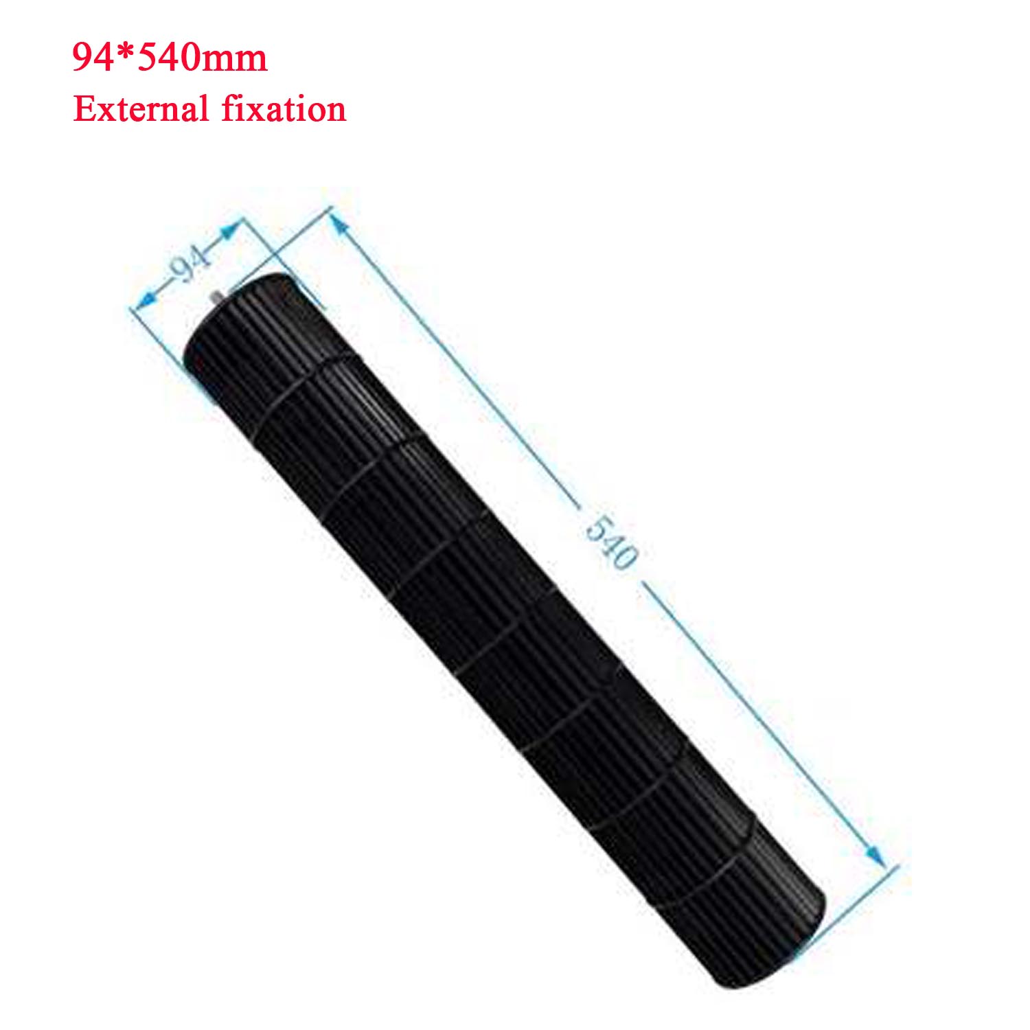 blower wheel plastic cross flow blade impeller for air conditioner 1-2p Cross flow fan: 94X540mm