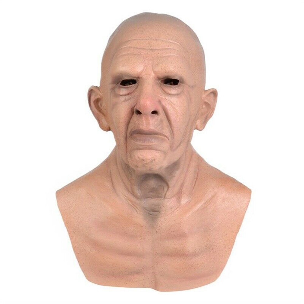 Vieil homme Hallowen masque réaliste Latex Halloween Costume accessoires de fête masques casque M09