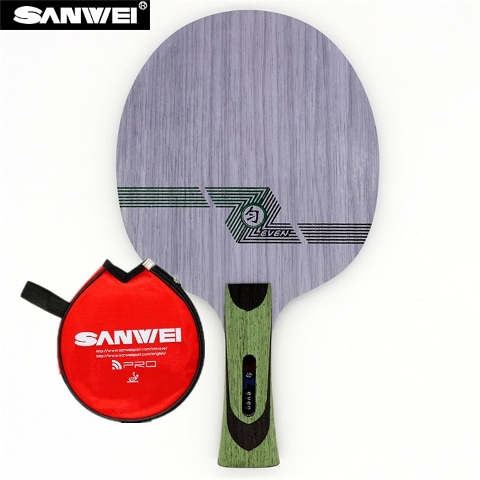 Sanwei GREEN EVEN (QY-1091, 11 Ply Even Wood, Control) Table Tennis Blade for 40+ Racket Ping Pong Bat