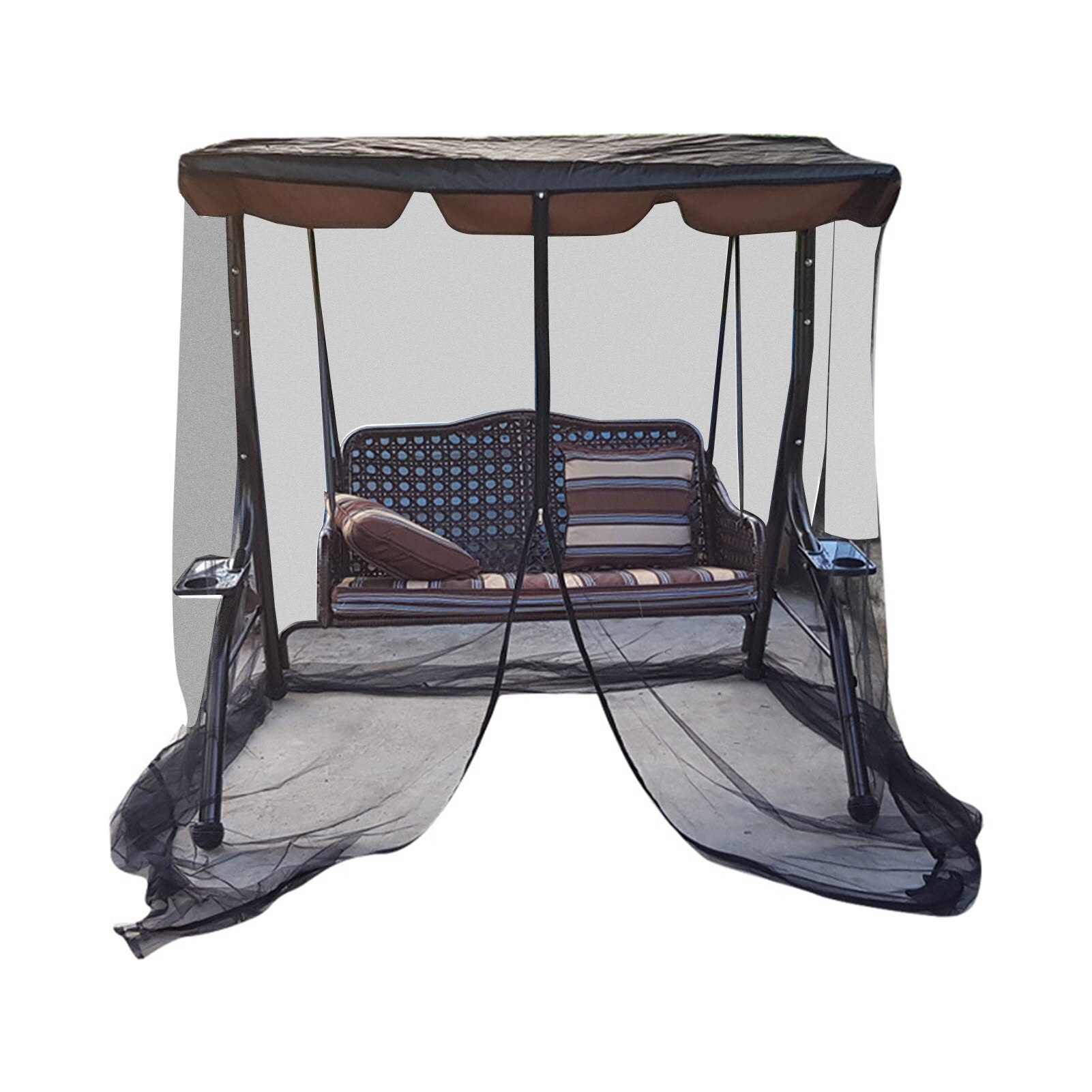 Camping Mesh Net Mosquito Outdoor Swing Chair Mesh Net Water Resistant Patio Seater Mesh Canopy Cover