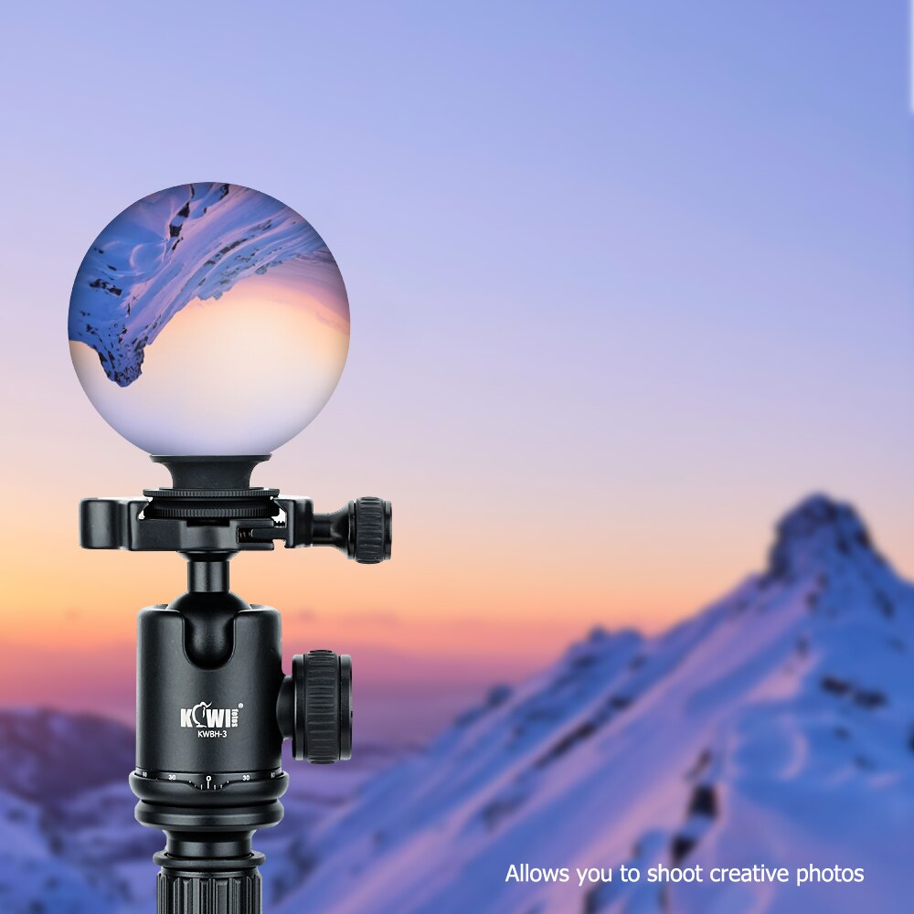 3.15 &quot;/80Mm Fotografie Clear Glas Lens Crystal Ball Met Afneembare 1/4&quot;-20 Vrouwelijke Rhread stand Crystal Decoratieve Bal