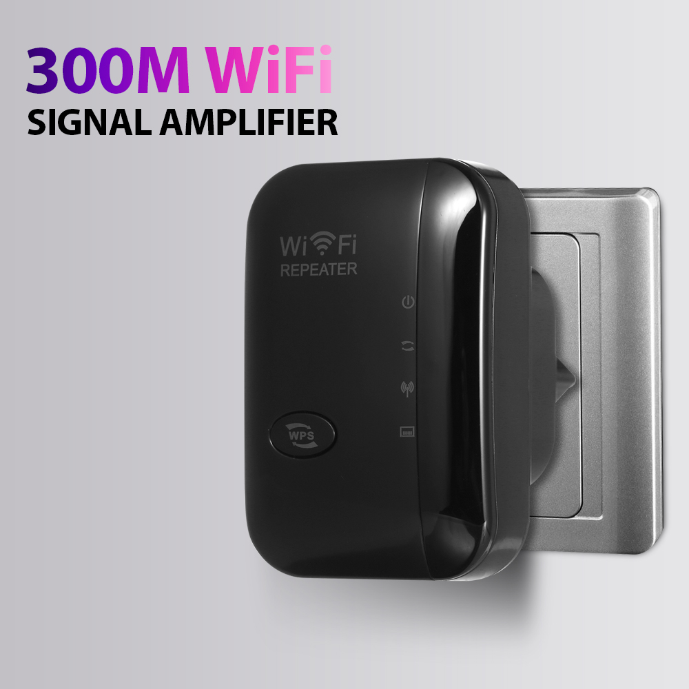 300M Wifi Signaal Versterker Draadloze Wifi Repeater Wifi Range Extender Met 2 Interne Antennes Voor Home Office Wit Eu plug