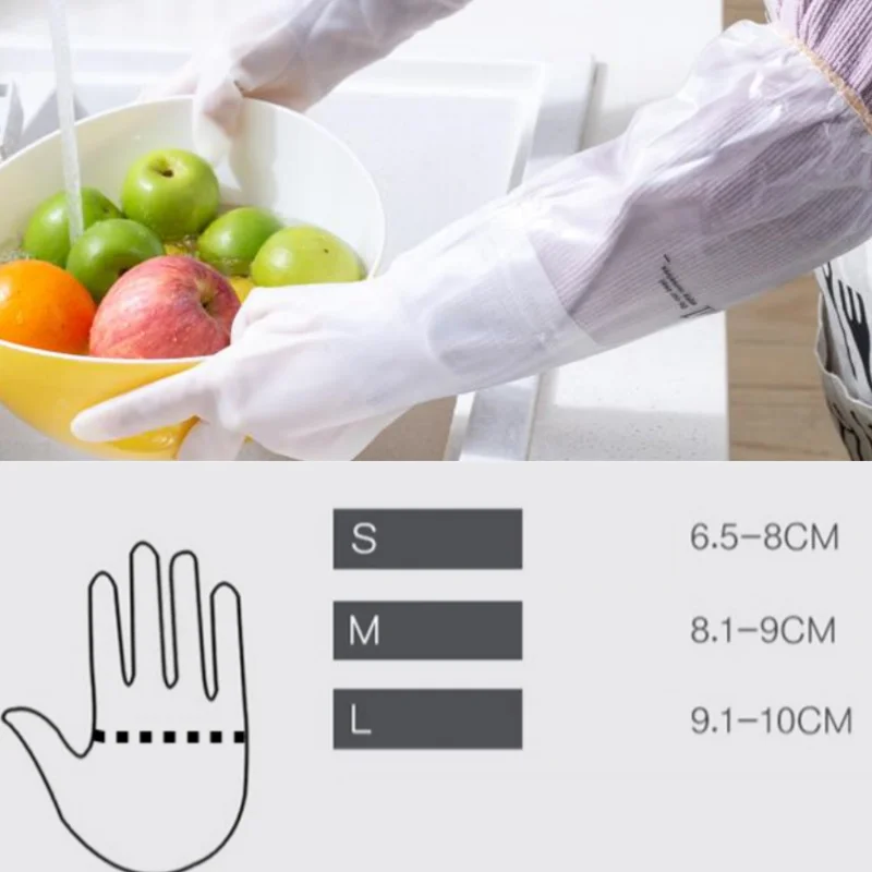 Waterproof Housework Cleaning Gloves Kitchen Cleaning Latex Laundry Dishwashing Gloves Wear Resistant Rubber Gloves