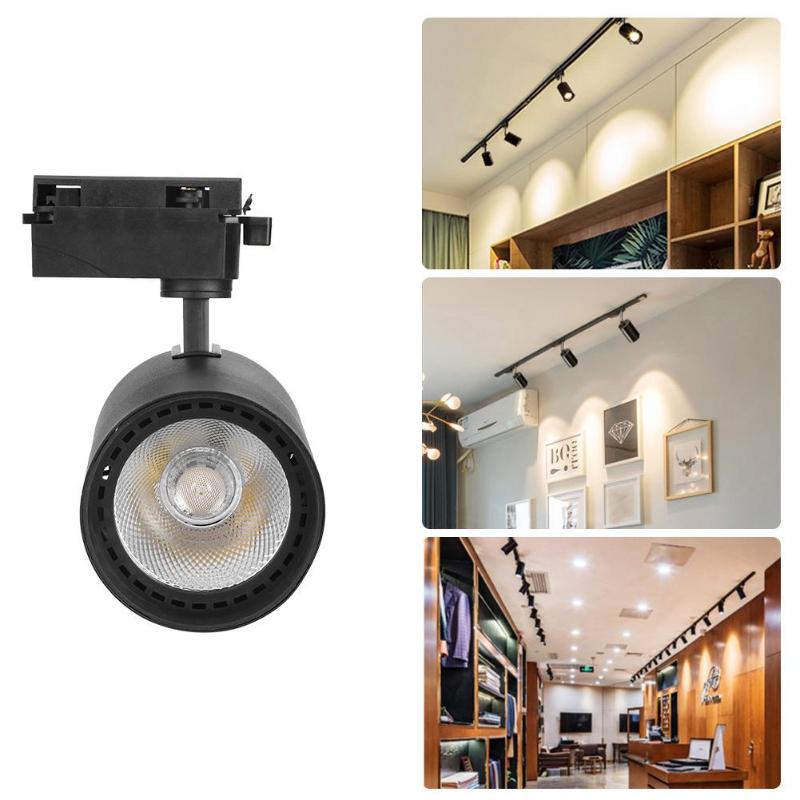 2 stuks COB 30W Led Spoor licht aluminium Plafond Spoor verlichting Spot Rail Spots Vervangen Halogeenlampen AC220V