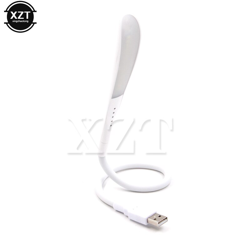 Portable Foldable Laptops USB LED Light Touch Sensor Dimmable Table Desk Lamp for Power Bank Camping PC Laptops Night Lighting: white