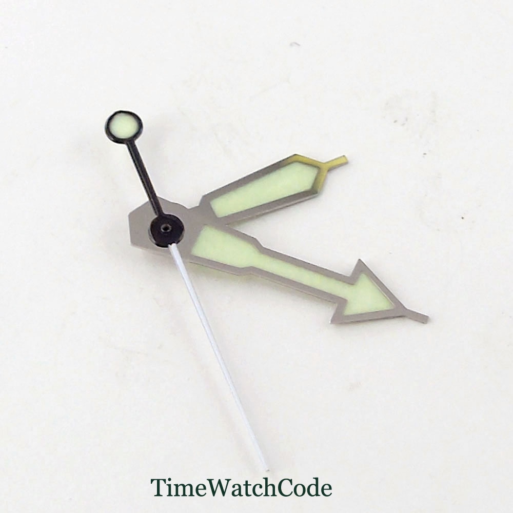 Groene Lichtgevende Fit Voor NH35A NH36A 7s26 4r35 7002 Beweging Horloge Handen Onderdelen Groen Horloge Pointers Onderdelen