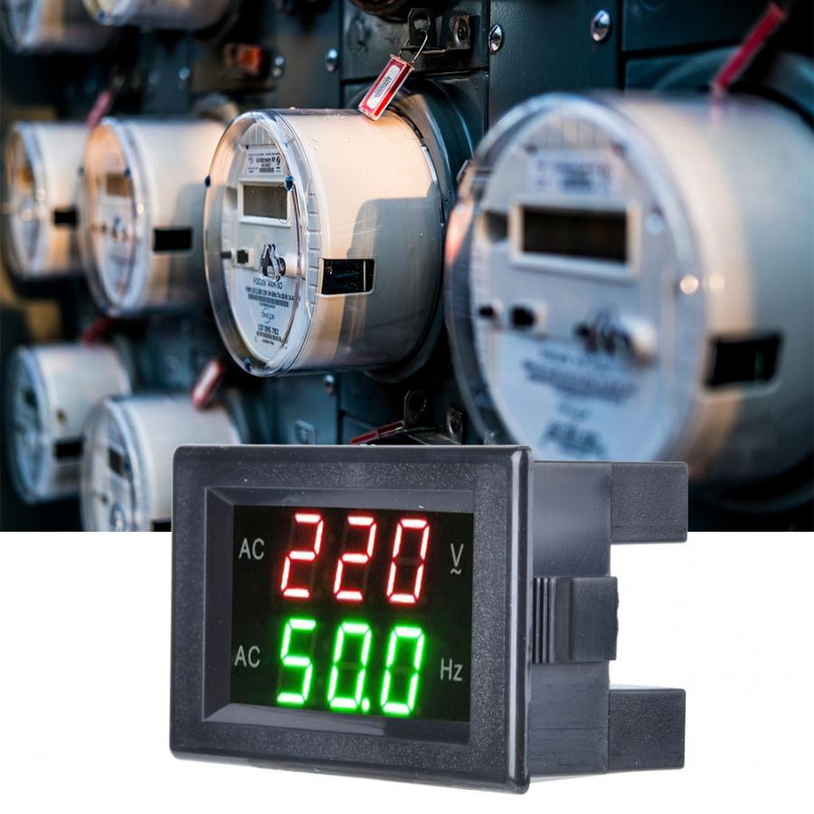 Frequency Counter Generator Dual Display LED Digital AC Voltmeter Frequency Meter Testing Tool Frequency Meter