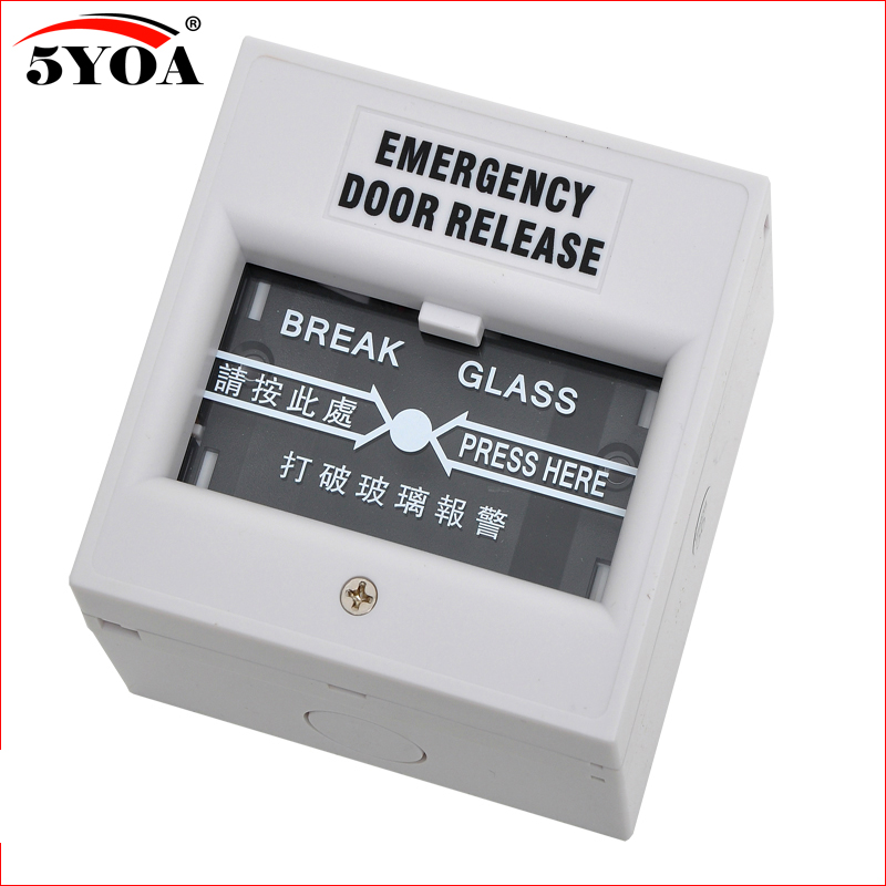Emergency Door Release Switches Glass Break Alarm Button Fire Alarm swtich Break Glass Exit Release Switch
