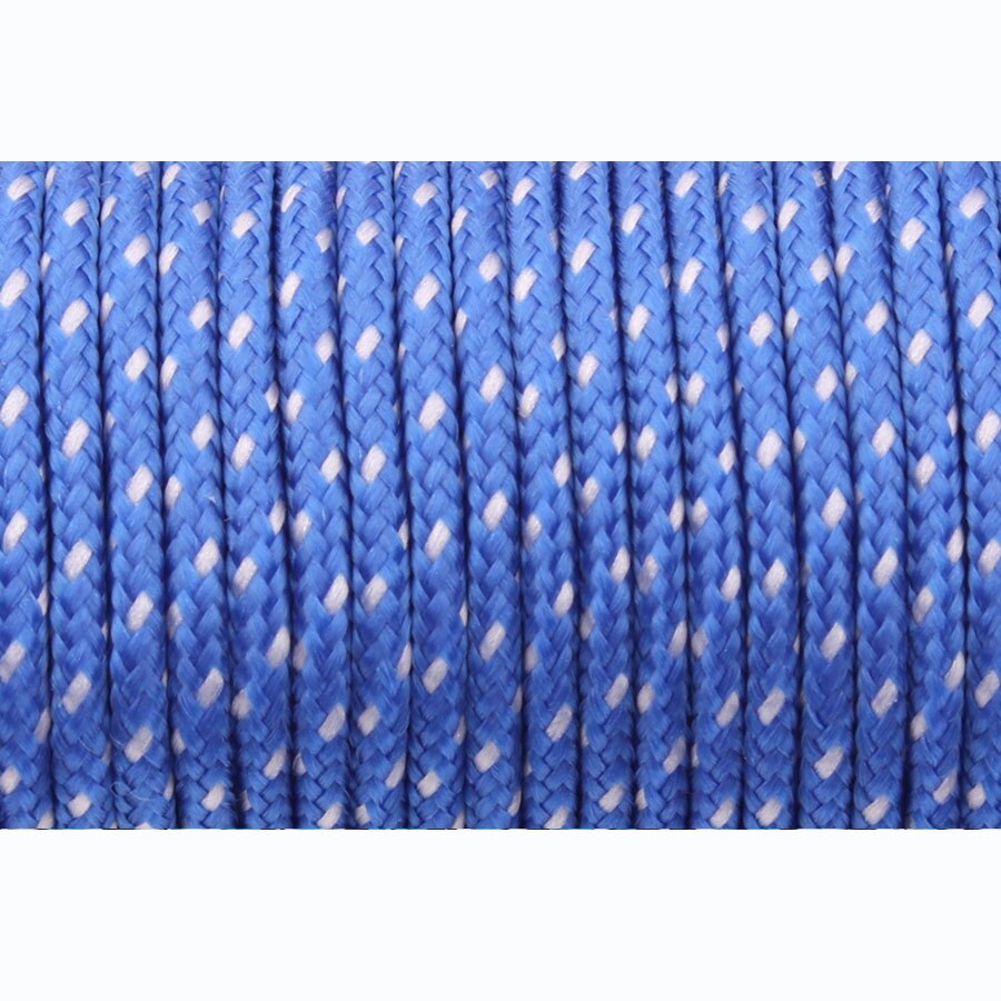 Camping Himmel Paracord 2mm 3 Strang paracord Ader draussen Camping Seil Fallschirm-schnur Schlüsselband Zelt Multifunktions Corda: Blau und Weiß / 50Meter