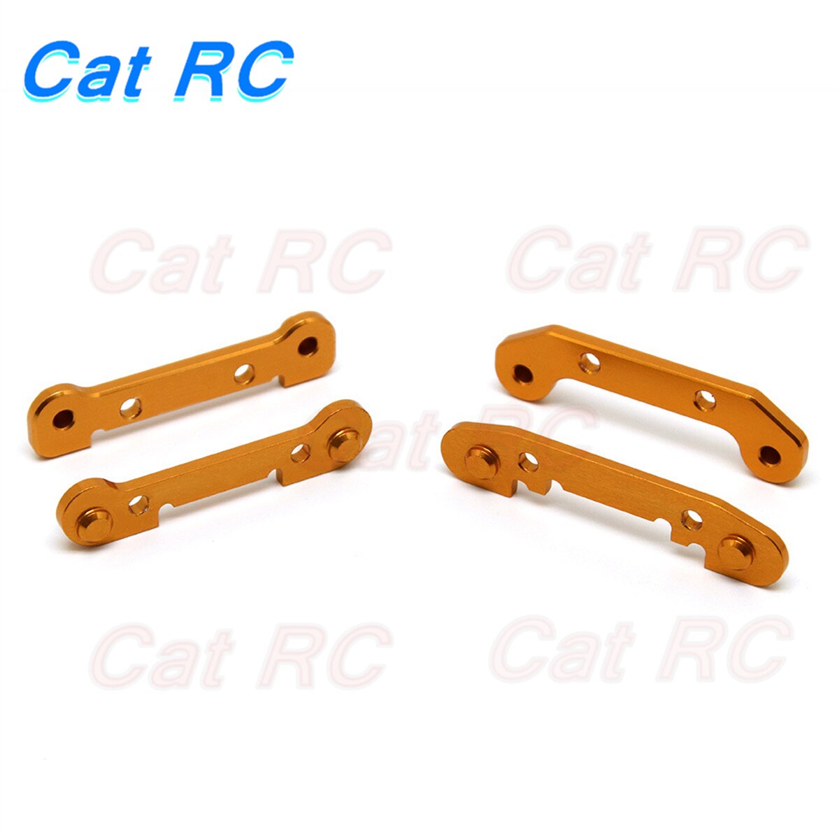 Bras oscillant renforcé en alliage d&#39;aluminium, pièces de rechange catRC pour voiture RC 1/14 Wltoys 144001 1/12 124018 124019: golden 1set