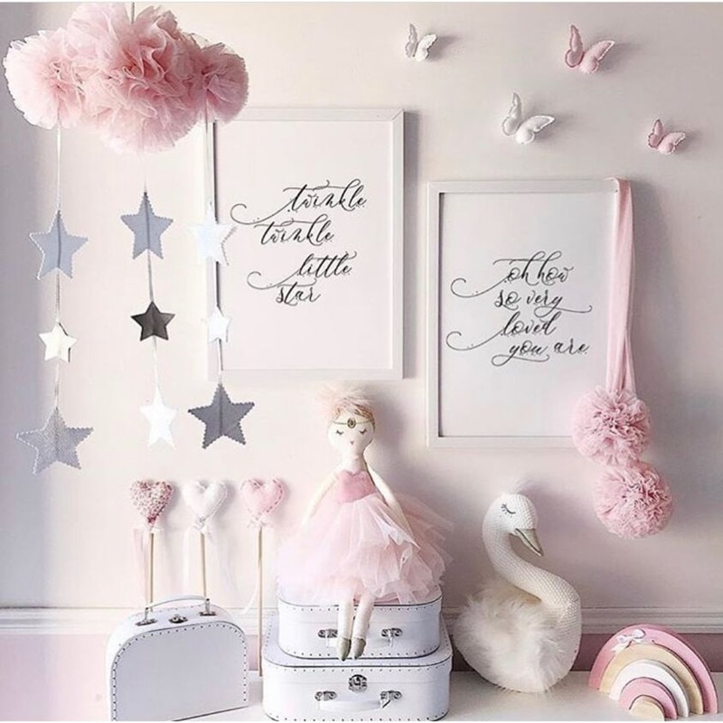 Ins, fait à la main, accessoire de photographie pour -né, dans le berceau, décor pour chambre de bébé, décoration pour chambre de bébé