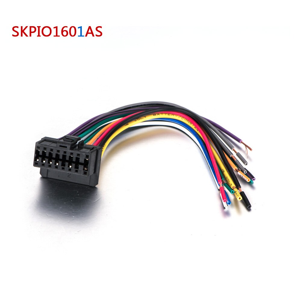 DIN ISO 16PIN Kabel Adapter Autoradio Stecker Kabelbaum Für Android VW