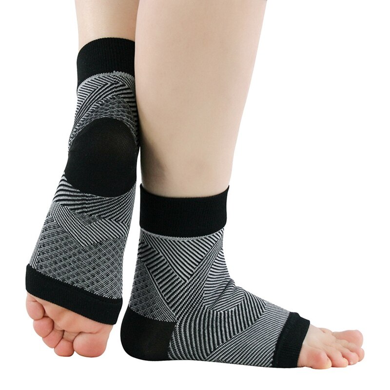 1 Pair Ankle Support Breathable Compression Nylon Spandex Sleeve Heel Cover Fitness Sports Safety ankle brace