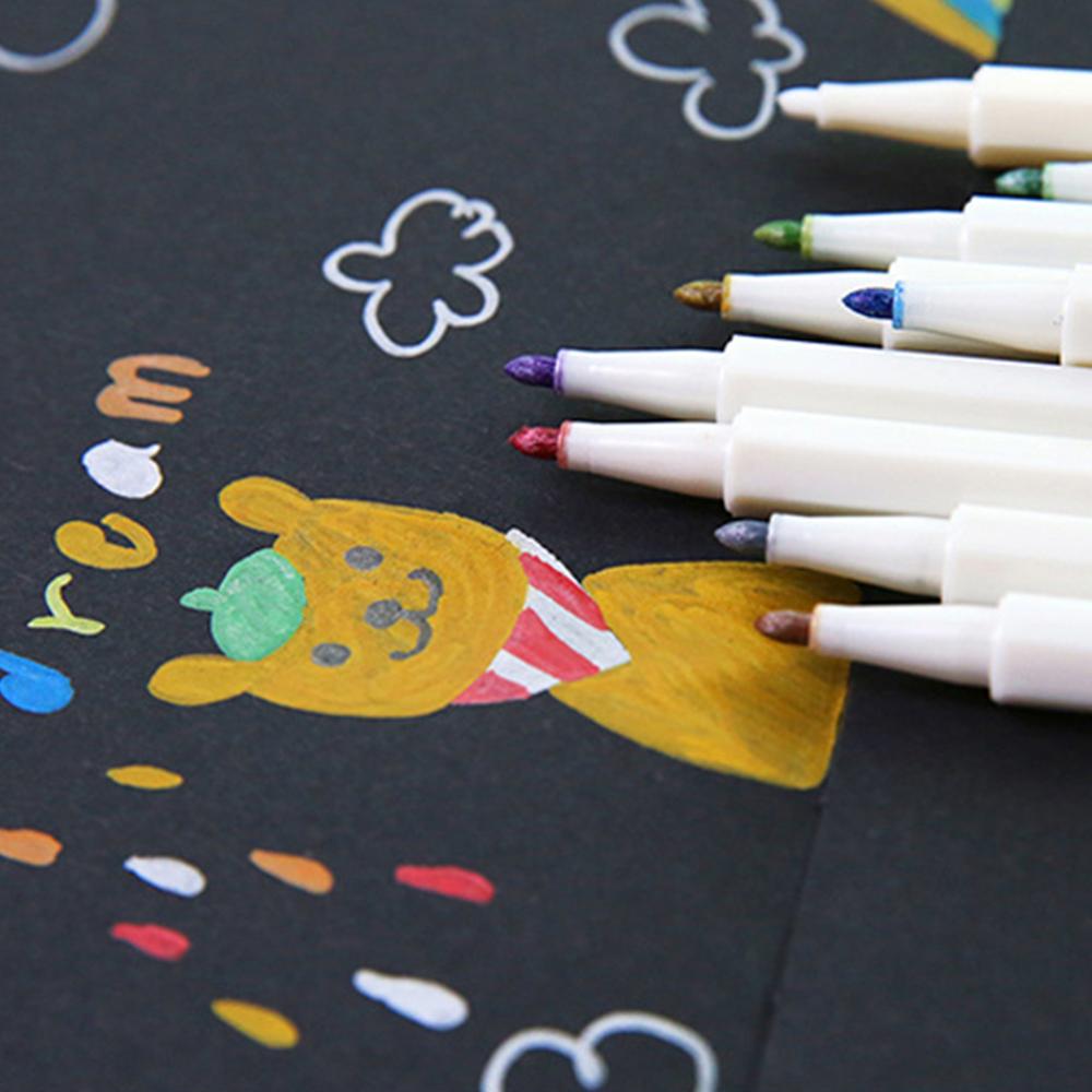 Artesanato 10 cores caneta marcador metálico desenho pintura canetas diy álbum de fotos scrapbooking artesanato cartão fazendo suprimentos de arte artigos de papelaria: 10Colors 01
