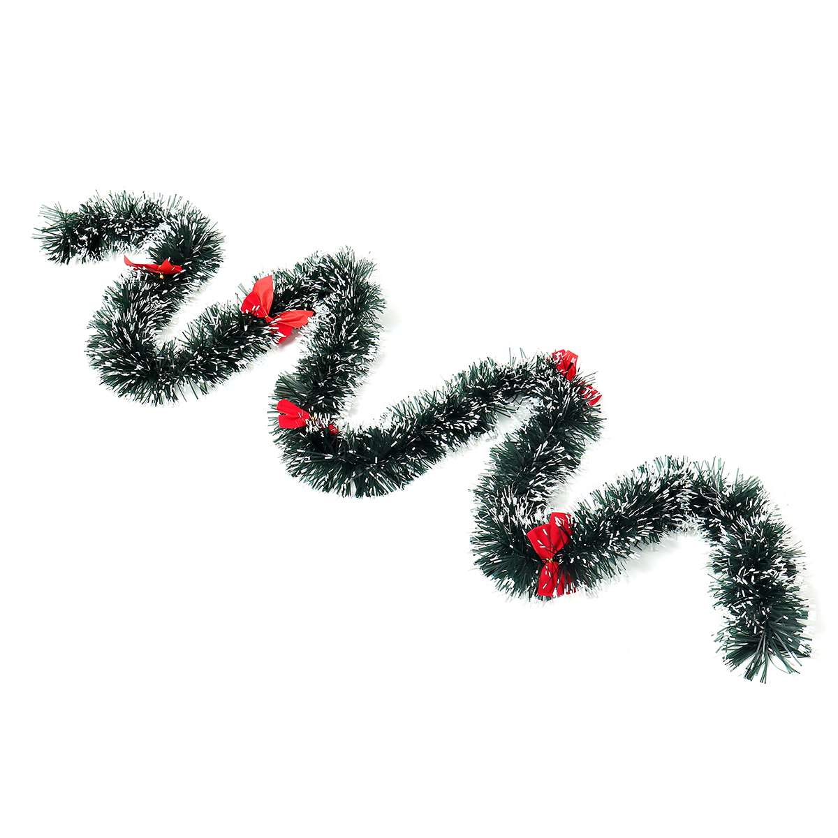 1pcs 2m red or yellow Christmas Garlands Artificial Madder Frosted Tinsel Garlands Tree Hanging Garlands For Decoration: red