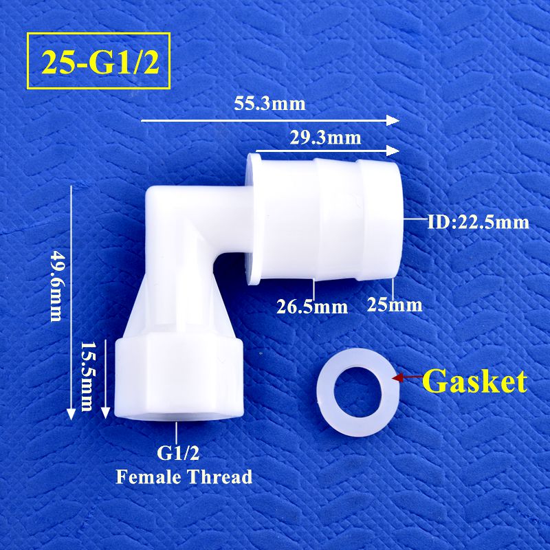 5~200Pcs G1/2 To 4~25mm Elbow Connector Garden Water Nozzle Aquarium Tank Elbow Adapter Irrigation Internal Thread Hose Joints: Pink / 1/2''