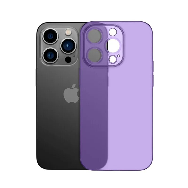 Coque de téléphone conviviale rée ultra fine pour iPhone, coque arrière pour Apple iPhone 13 Pro Max Mini, 15, 14 Plus, PP 256: Nylon / Violet