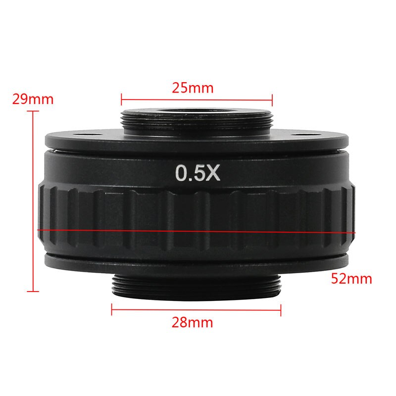 SZMCTV 1/2 1/3 1X Adapter For Simul Focal Trinocular Stereo Microscope HDMI VGA USB Video Camera 0.3X 0.5X C mount Lens Adapter