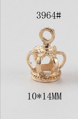 20 Stks/partij Goud Kleur Plated Koperen 3D Princess Crown Charms Hanger Voor Sieraden Maken Diy Handgemaakte Armband Bevindingen Craft Z620: 01