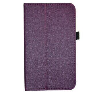Folio Stand Cover Flip PU Leather Shockproof Case Voor 8 "NuVision TM800W560L Tablet: Purple